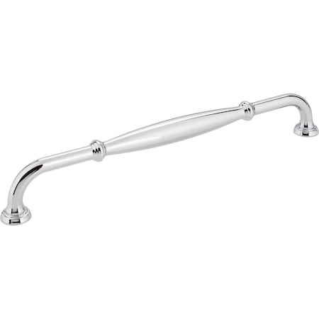Jeffrey Alexander 12" Center-to-Center Polished Chrome Tiffany Appliance Handle 658-12PC